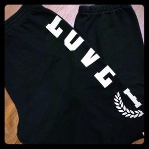 Victoria’s Secret PINK Black/White Joggers